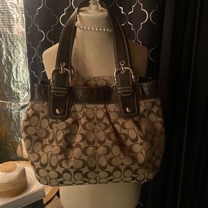 Coach brown handbag